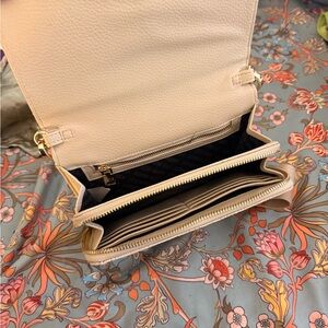 Steve Madden Cream Leather Wallet